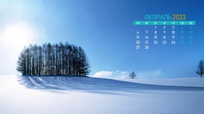 Обои-календарь на февраль 2023 — calendar12.ru картинки