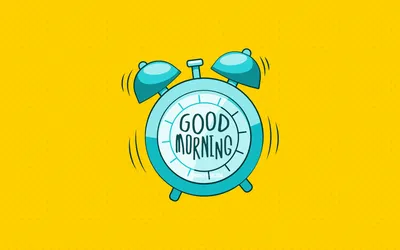 Скачать обои Good Morning, blue alarm clock, 4k, yellow dotted backgrounds, good  morning wish, creative, good morning concepts, minimalism, good morning  with clock для монитора с разрешением 3840x2400. Картинки на рабочий стол картинки