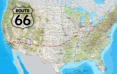 Обои USA, road, Map, Route 66, highway, miscellanea, North America, border,  United States of America картинки на рабочий стол, раздел разное - скачать картинки