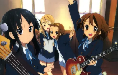 Обои k-on!, anime, mio ​​akiyama, yui hirasawa, tsumugi kotobuki, nikko in - картинки на рабочий стол, раздел прочее - скачать картинки