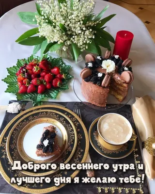 Картинка: Доброго весеннего утра и лучшего дня я желаю тебе! картинки