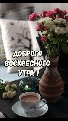 Чашка кофе в воскресное утро! | Доброе утро, Друзья стихи, Утро воскресенья картинки