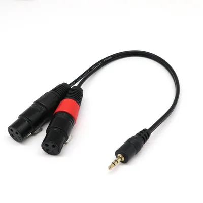 3Pin 2 XLR женский к 3,5 мм 1/8 '' TRS мужской штекер стерео аудио кабель  адаптер шнур купить недорого — выгодные цены, бесплатная доставка, реальные  отзывы с фото — Joom картинки