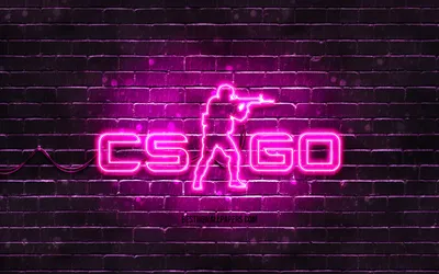 Скачать обои CS Go purple logo, 4k, purple brickwall, Counter-Strike, CS Go  logo, 2020 games, CS Go neon logo, CS Go, Counter-Strike Global Offensive  для монитора с разрешением 3840x2400. Картинки на рабочий картинки