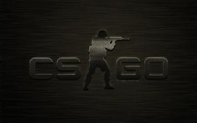 Скачать обои CS GO logo, creative emblem, Counter-Strike, Global Offensive,  metal background, stylish art, CS GO для монитора с разрешением 2560x1600.  Картинки на рабочий стол картинки