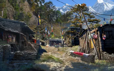 Картинка деревни с игры far cry 4 с хорошей графикой | Обои для телефона картинки