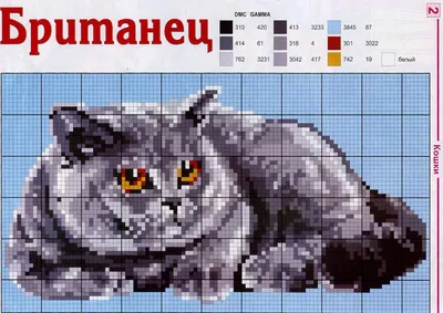 Британец - Схема для вышивания крестиком картинки