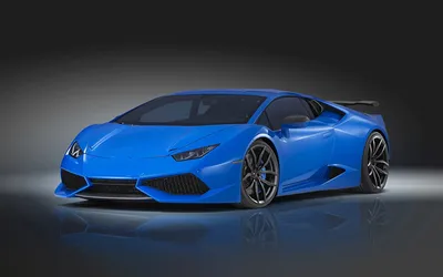 Фото Ламборгини Novitec Torado Huracan синяя авто картинки