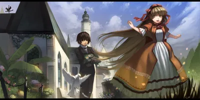 животное птица цветы gosick kujou kazuya victorique de broix yykuaixian | konachan.com - Konachan.com Аниме Обои картинки