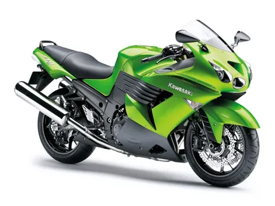 Обои Kawasaki ZZR 1400 мотоциклов, зеленый цвет 1920x1440 HD Изображение картинки