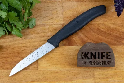 Купить нож для чистки овощей и фруктов X50CrMoV15 Black TPE 6.7403 от  Victorinox картинки