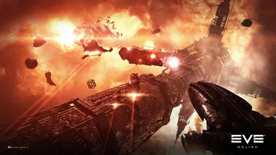 Нападение пиратов возле гипер-ворот - Обои EVE Online картинки