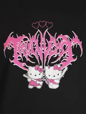 Футболка Hello Kitty Хелоу Китти Kuromi Smerch 38643074 купить в  интернет-магазине Wildberries картинки