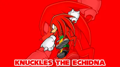 Скачать обои Knuckles The Echidna Red Art картинки