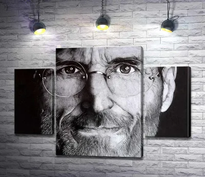 ᐉ Модульная картина ArtPoster Лицо предпринимателя Стива Джобса (Steve  Jobs) 131x93 см Модуль №7 (003132) картинки