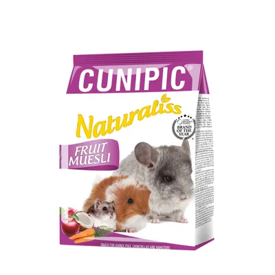 Снеки Cunipic Naturaliss Fruit для морских свинок, хомяков и шиншилл, 60 г  купить с доставкой картинки