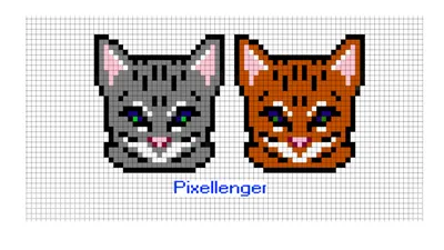 Котики Как рисовать по клеточкам | Рисунки по клеточкам в тетрадке -  Пиксель Арт - Pixel Art картинки
