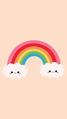 Pin by Zümra on Rainbow | Rainbow drawing, Rainbow wallpaper, Kawaii  wallpaper картинки