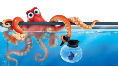 Обои В поисках Дори, немо, рыбка, осьминог, Пиксар, Анимация, Finding Dory,  hank, nemo, fish, octopus, animation, Фильмы #11280 картинки