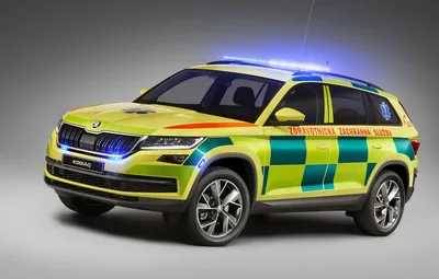 Обои мигалки, скорая помощь, Skoda, Ambulance, медицинская, Kodiaq картинки  на рабочий стол, раздел другие марки - скачать картинки