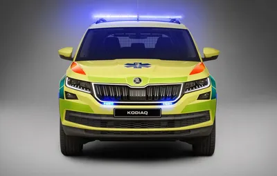 Обои мигалки, скорая помощь, Skoda, Ambulance, Kodiaq картинки на рабочий  стол, раздел другие марки - скачать картинки