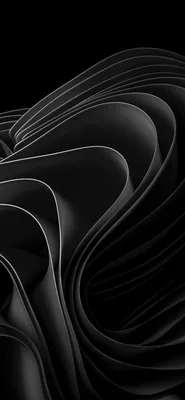 Windows 11 Обои 4K, Stock, Black abstract, Abstract, #8971 картинки