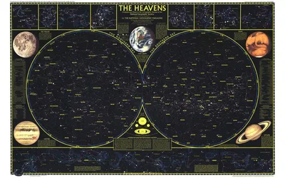 Обои карта созвездия неба - бесплатные картинки на Fonwall картинки