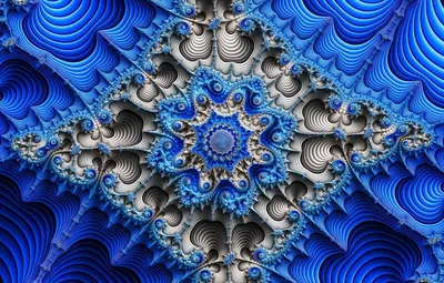 Обои Синий, Гипноз, Mandelbrot Fractal картинки на рабочий стол, раздел  абстракции - скачать картинки