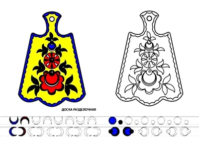 Раскраски Городецкая роспись для детей 6 7 лет (38 шт.) - скачать или  распечатать бесплатно #20877 картинки