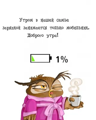 Картинка - Утром в нашей семье зарядкой занимается только мобильник.. картинки