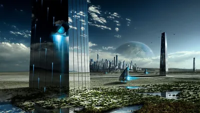 Download wallpaper city, of, Future free desktop wallpaper in the  resolution 1920x1080 — picture №336349 | Sci fi wallpaper, Futuristic city,  Future city картинки