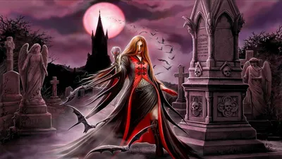 Обои вампир, повелительница вампиров, vampire, lady vampires для рабочего  стола #66151 картинки