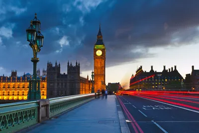 Обои на монитор | Города | Зданий, Big ben at night, Лондон, Улица, Англия картинки