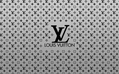 Gray symbols Louis Vuitton Desktop wallpapers 1024x1024 картинки