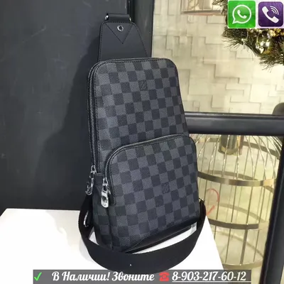 Рюкзак Louis Vuitton Avenue Сумка Барсетка Sling Луи Витон Серая (id  99196187) картинки