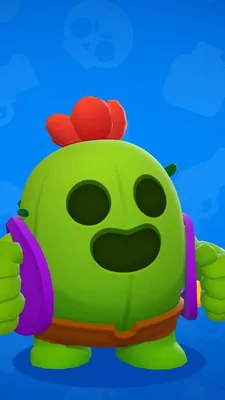 Скачать обои 3D Spike Brawl Stars картинки