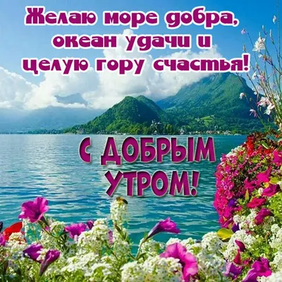 Открытки с добрым утром природа - фото и картинки: 68 штук картинки