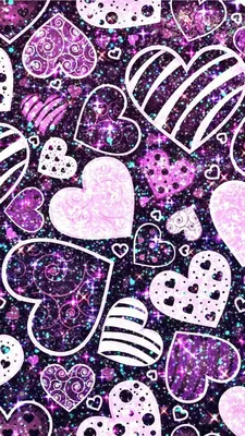 Purple hearts wallpaper | Heart wallpaper, Valentines wallpaper, Wallpaper  iphone love картинки