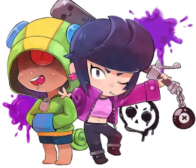 Биби Леон из BrawlStars — で ぃ あ の イ ラ ス ト — pixiv |キャラクターデザイン, イラスト, デザイン картинки