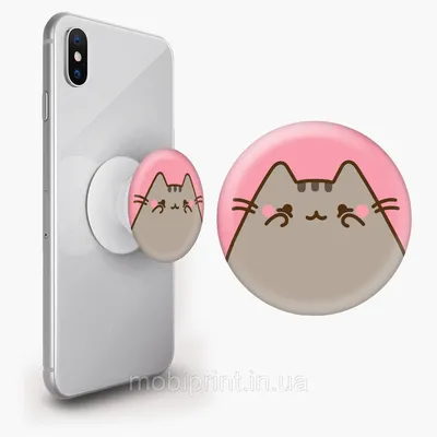 Купить Попсокет (Popsockets) держатель для смартфона Кот Пушин (Pusheen  Cat) (8754-2853), цена 145 грн — Prom.ua (ID#1385269299) картинки