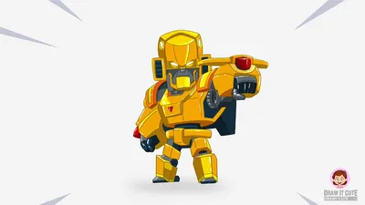 Draw It Cute в Твиттере: «Золотой скин Mecha Bo из Brawl Stars. Простое в использовании пошаговое руководство со страницей-раскраской. · Страница-раскраска: https://t.co/h015MKavHV #brawlstarsskins #brawlstar #BrawlStarsArt #фанарт #как рисовать https://t.co/qyUXRiHTP3\" / картинки