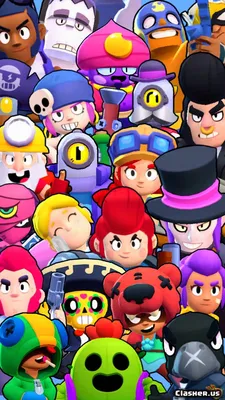 все, brawler, юниты, звезды драки, фон - Brawl Stars Обои | Clasher.us картинки