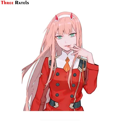 Three Ratels FC276 Darling In The Franxx 02 Zero Two Waifu аниме  велосипедные наклейки на автомобиль мотоцикл чемодан | AliExpress картинки