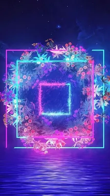 Красивый Фон для аватарки | Neon wallpaper, Vaporwave wallpaper, Neon  flowers картинки