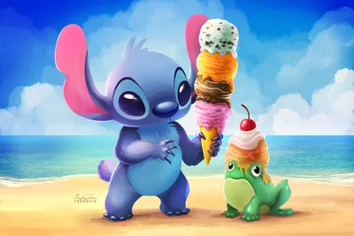 Фото Стич / Stich из мультфильма Лило и Стич / Lilo and Stitch, art by  TsaoShin картинки