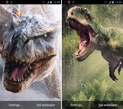 Динозавры Живые обои (версия 1.13) на андроид скачать apk бесплатно картинки