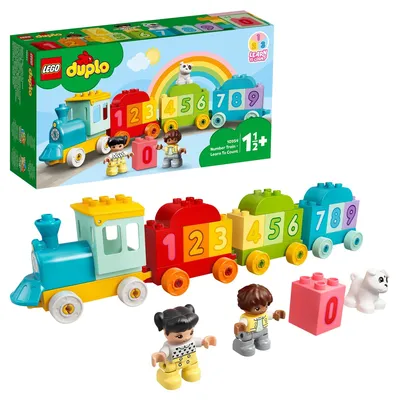 Конструктор LEGO DUPLO My First Поезд с цифрами-учимся считать 10954 купить  по цене 1899 ₽ в интернет-магазине Детский мир картинки