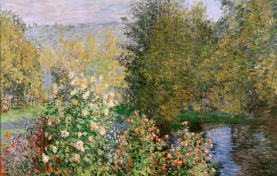 Обои пейзаж, картина, Клод Моне, Oscar Claude Monet, Уголок Сада в  Монжероне картинки на рабочий стол, раздел живопись - скачать картинки