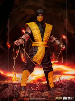 Фигурка Скорпион — Iron Studios Mortal Kombat DLX 1/10 Scorpion картинки