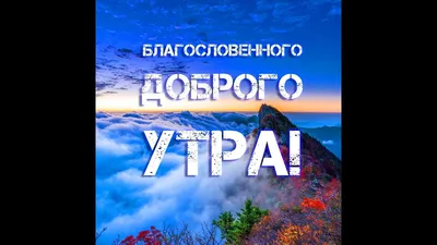 БЛАГОСЛОВЕННОГО УТРА и отличного дня! Красивое христианское пожелание с  добрым утром. Видео открытка - YouTube картинки